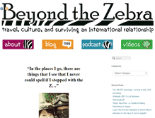 Tablet Screenshot of beyondthezebra.com